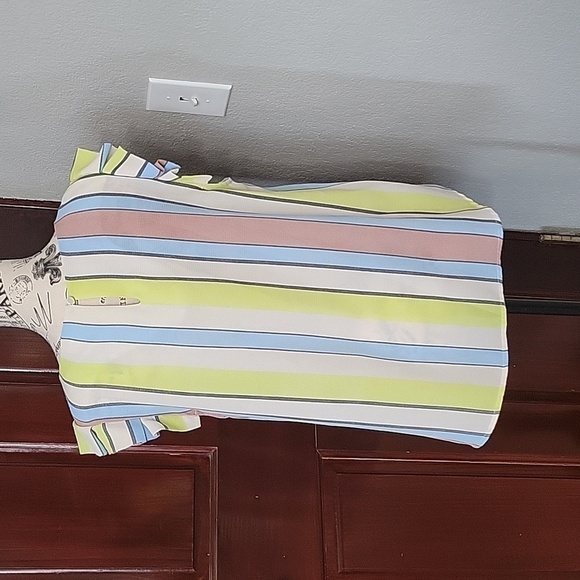 Sleeveless Top XL Sheer Loose Flowy - Picture 3 of 4